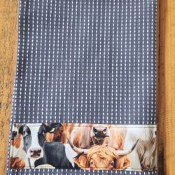 Cow tea towel