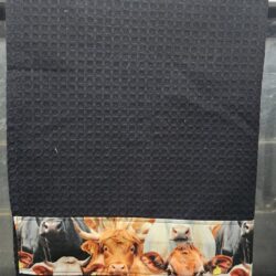 Cow tea towel